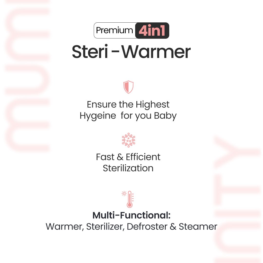 Muminity bottle warmer and sterilizer combo